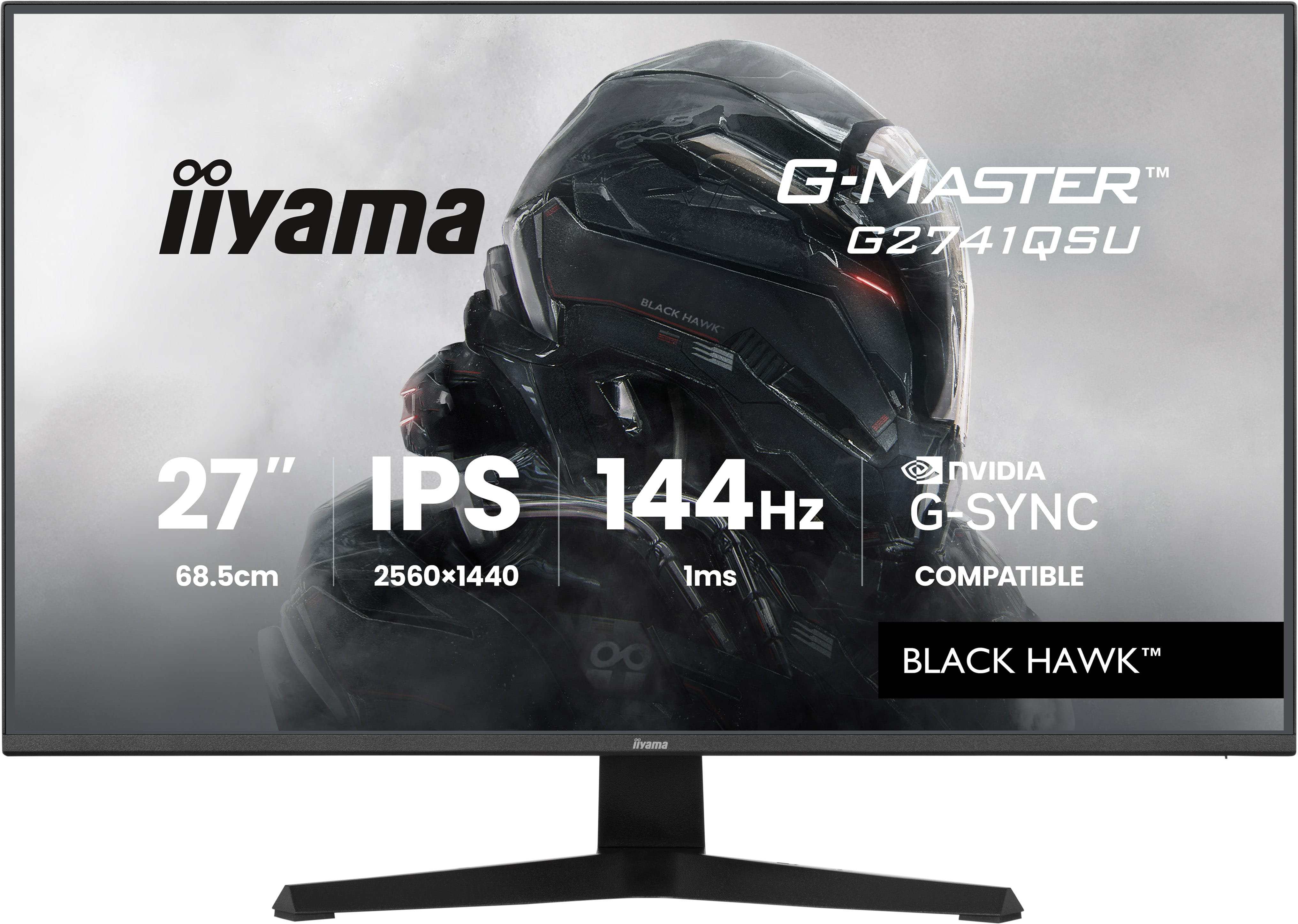 iiyama G-MASTER G2741QSU-B1 écran plat de PC 68,6 cm (27) 2560 x 1440 pixels 4K Ultra HD QLED Noir