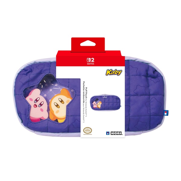 Pochette rembourrée de protection HORI Nintendo Switch 2 Rangement accessoires et jeux Motif Kirby et Waddle Dee - vue 6