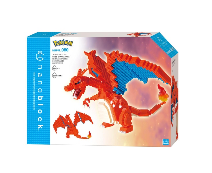 Figurine en Briques 860 pièces  Pokémon Dracaufeu (Charizard) BANDAI - vue 2