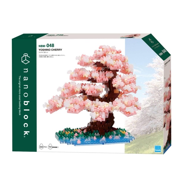 Figurine en briques BANDAI NANOBLOCK Cerisier en fleurs Deluxe 990 pcs - vue 5