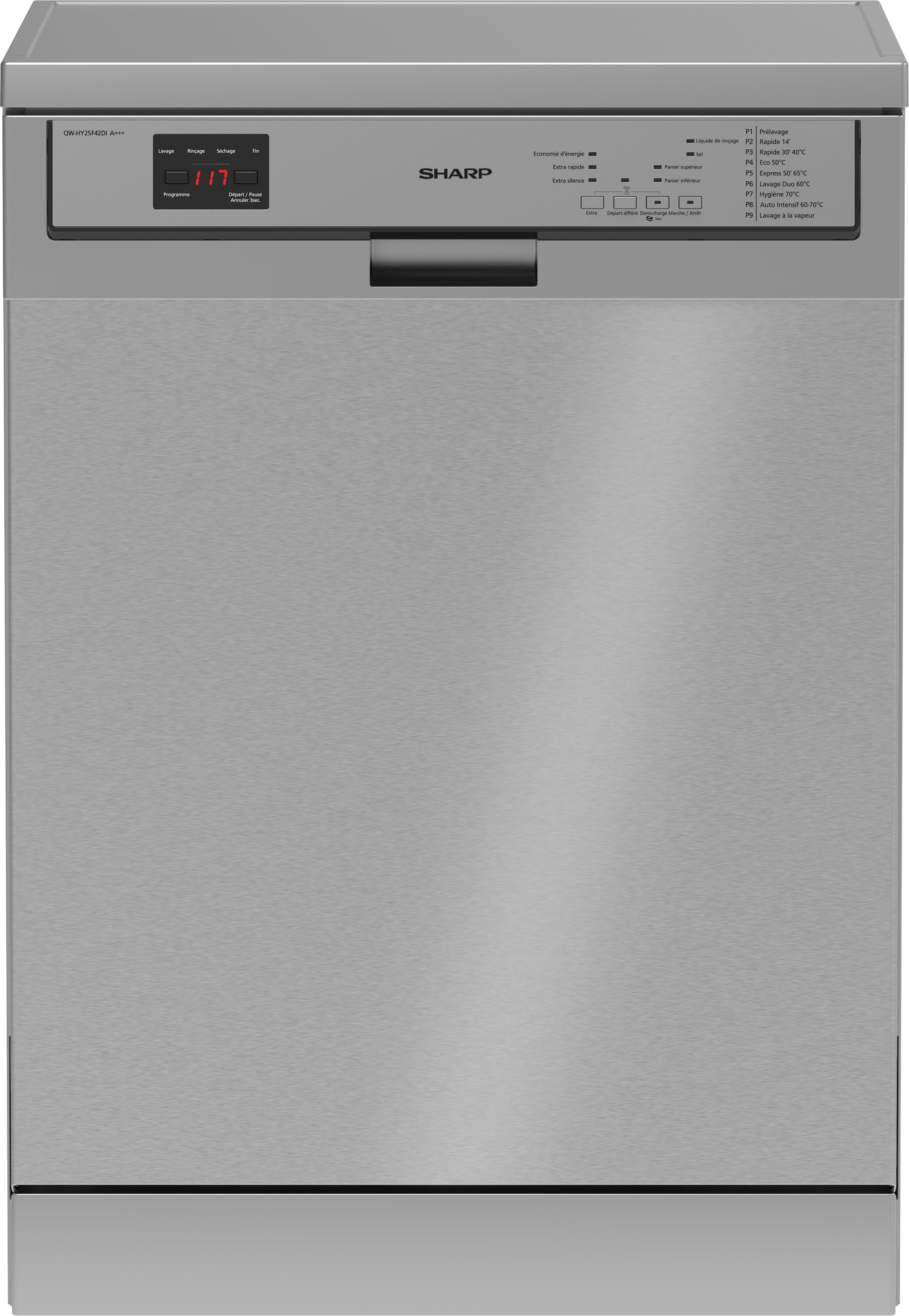 Lave-vaisselle 15 couverts Inox D Sharp QW-HY25F42DI