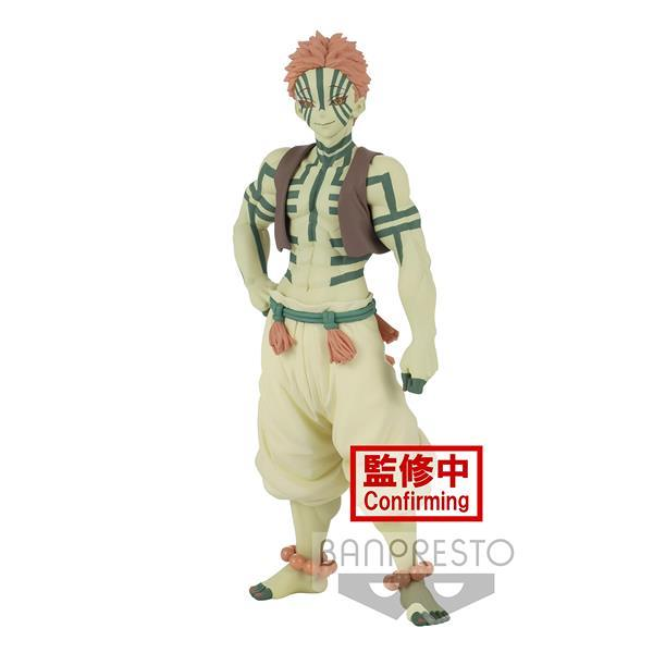 Figurine Banpresto Demon Slayer Kimetsu No Yaiba : Akaza - Hauteur environ 19 cm - Matière : Polyvin