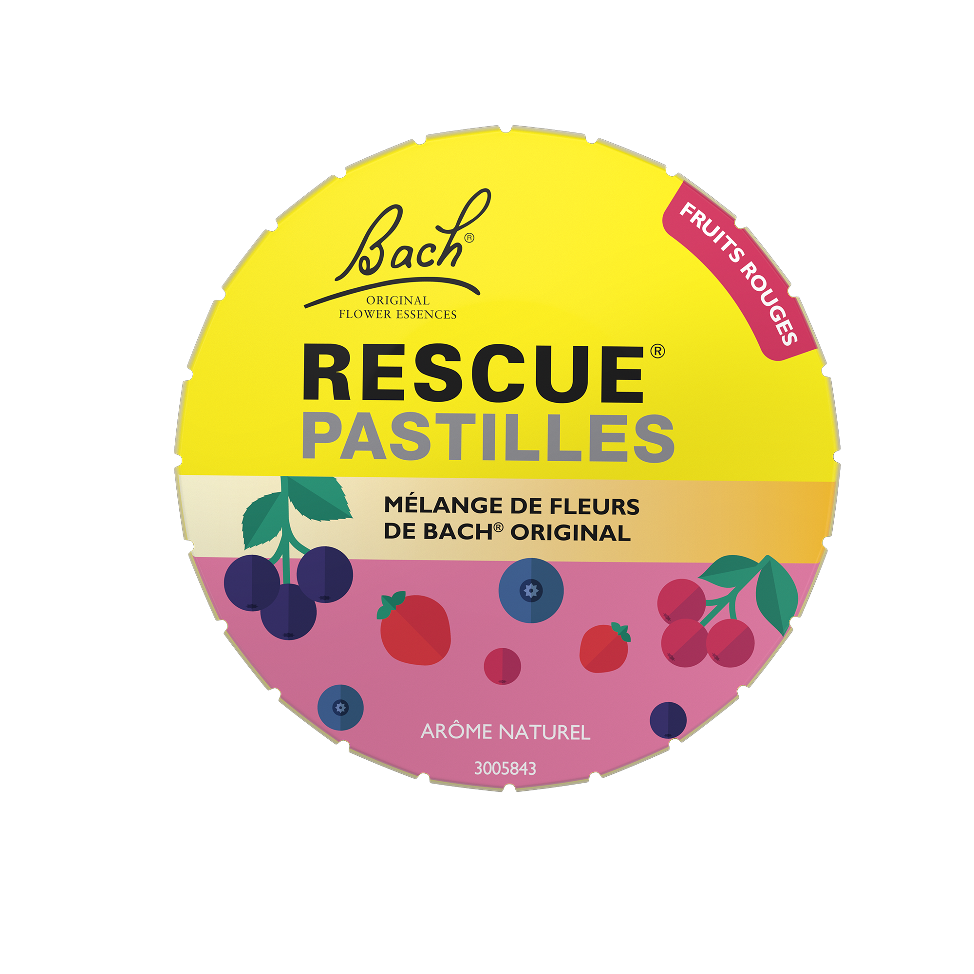 Rescue Pastilles Saveur Fruits des Bois 50g