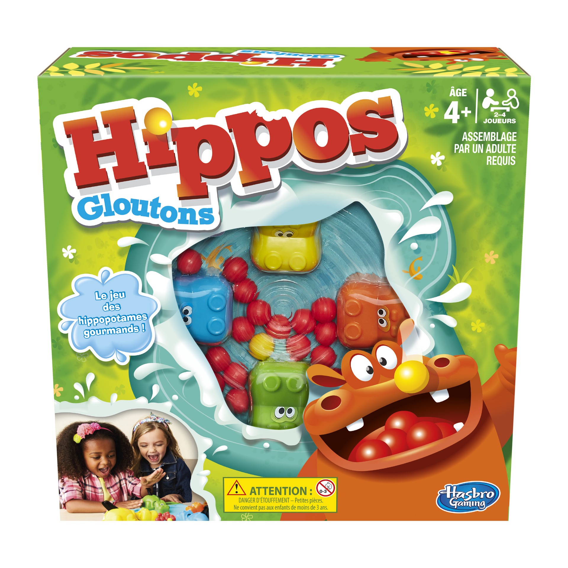 Hippos Gloutons, Jeu de société pour enfants, jeu de plateau partir de 4 ans, Version française