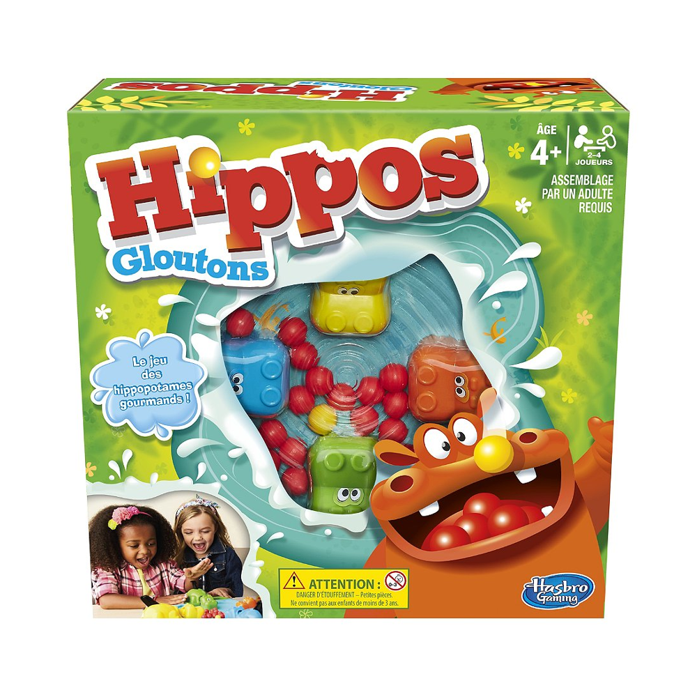 Hippos Gloutons, Jeu de société pour enfants, jeu de plateau partir de 4 ans, Version française