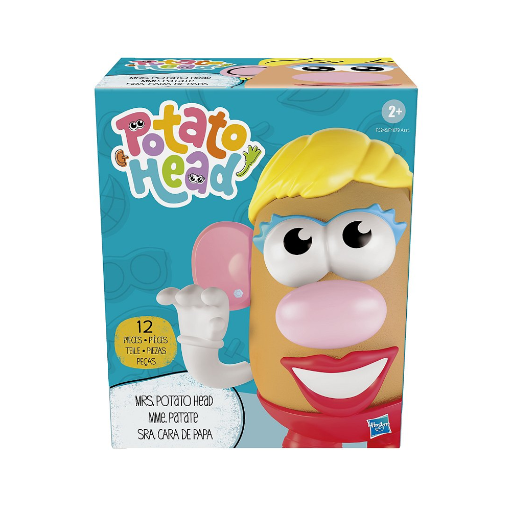 Potato Head, jouet Madame Patate classique pour enfants avec 12 pièces pour créer des personnages ri