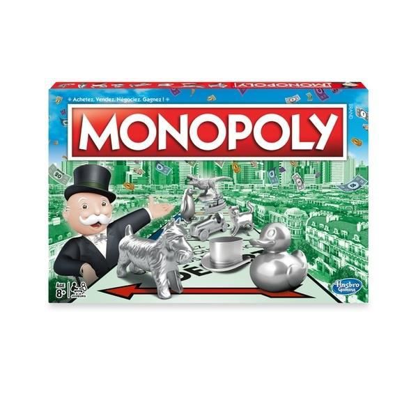 Monopoly Classique, jeu de société pour enfants, jeu de plateau à partir de 8 ans, version française