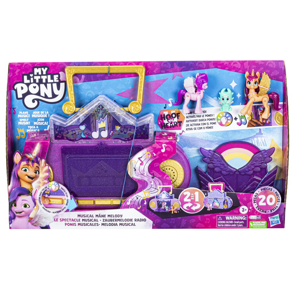 My Little Pony : Marquons les esprits, Le spectacle musical, coffret avec sons et lumières, 3 figuri