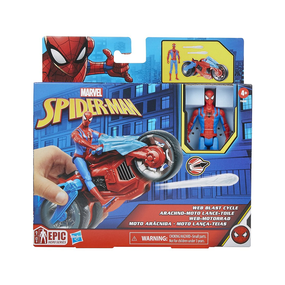 Marvel Spider-Man Spider-Man Arachno-moto lance-toile