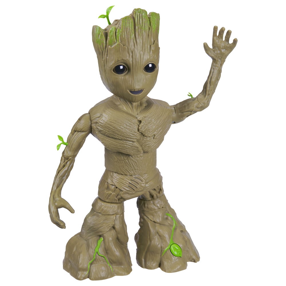 Marvel Studios I Am Groot Groove 'N Grow Groot, figurine interactive de 34 cm, jouet de super-héros