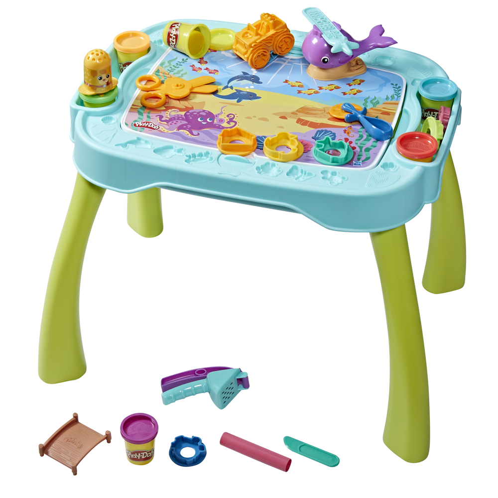 Play-Doh Ma 1re table de création reverso, jouets pour enfants avec pâte à modeler