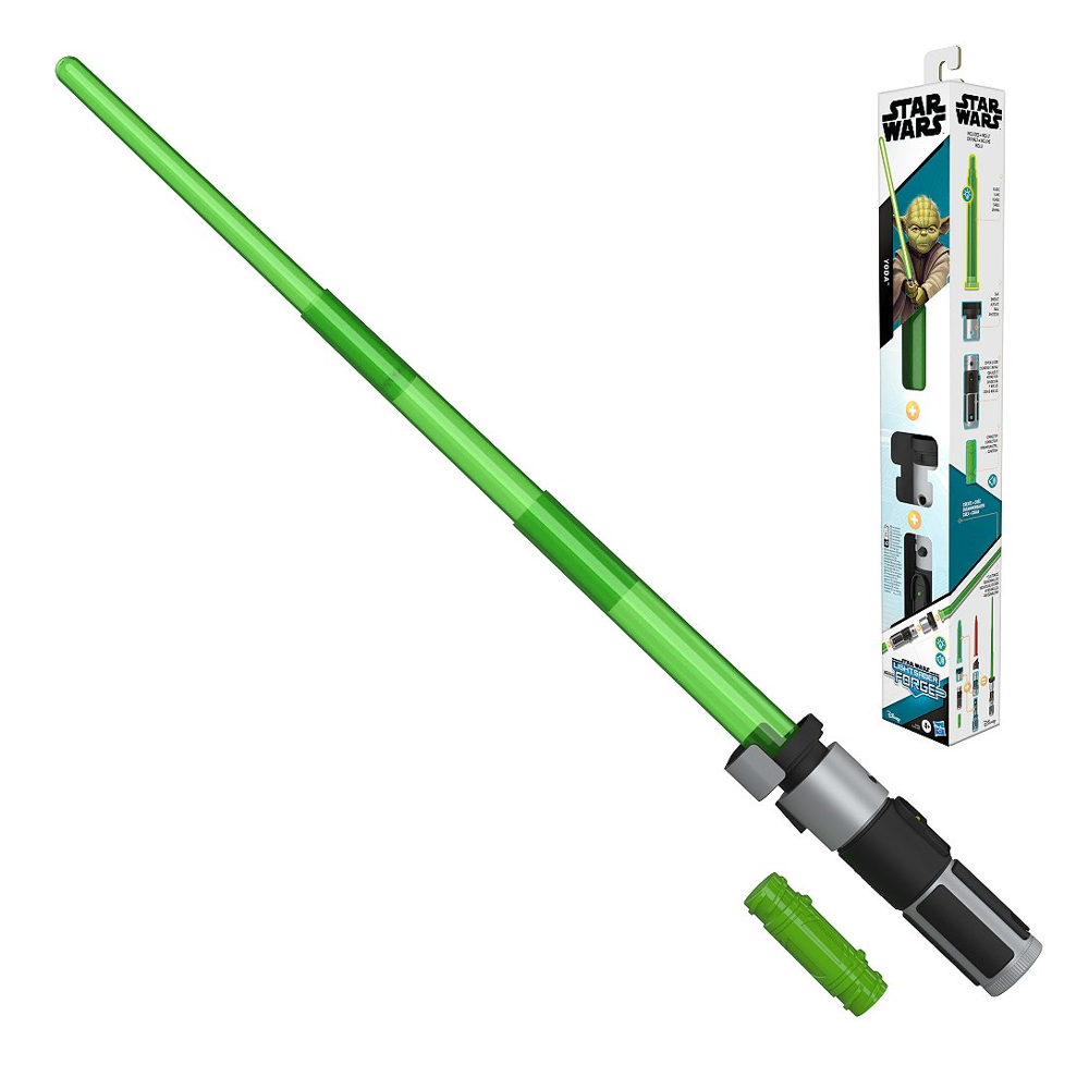 Star Wars Lightsaber Forge Yoda, sabre laser électronique vert personnalisable, jouets Star Wars pou