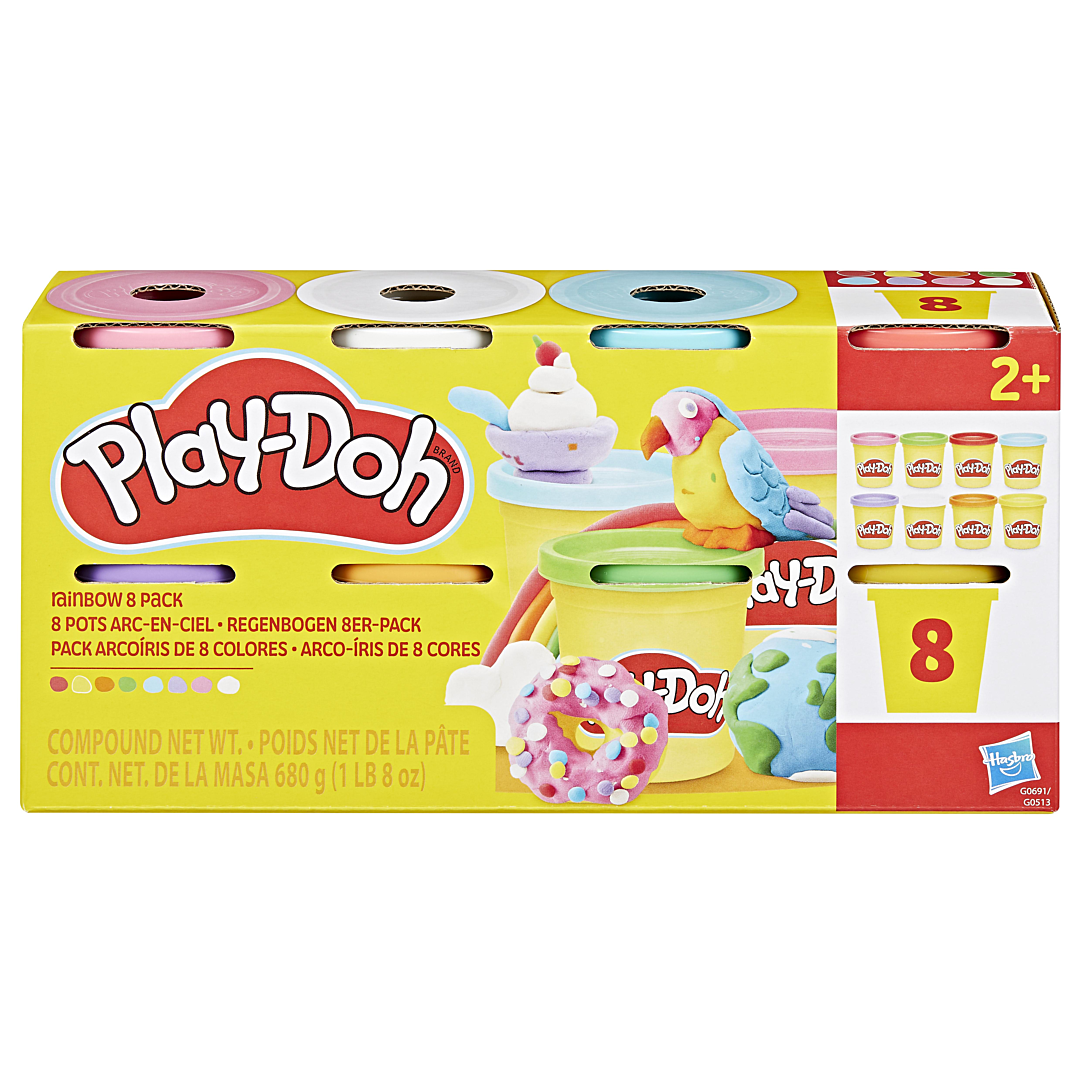 Play Doh 8 Couleurs Arc en Ciel Pots de pâte à Modeler de 85 g - vue 9