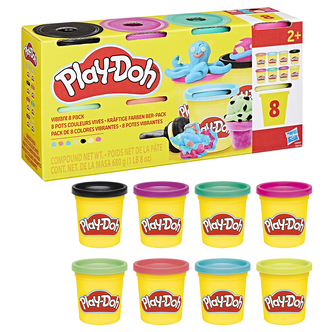 Pâte à modeler Play Doh Pack de 8 pots Modèle aléatoire - vue 2