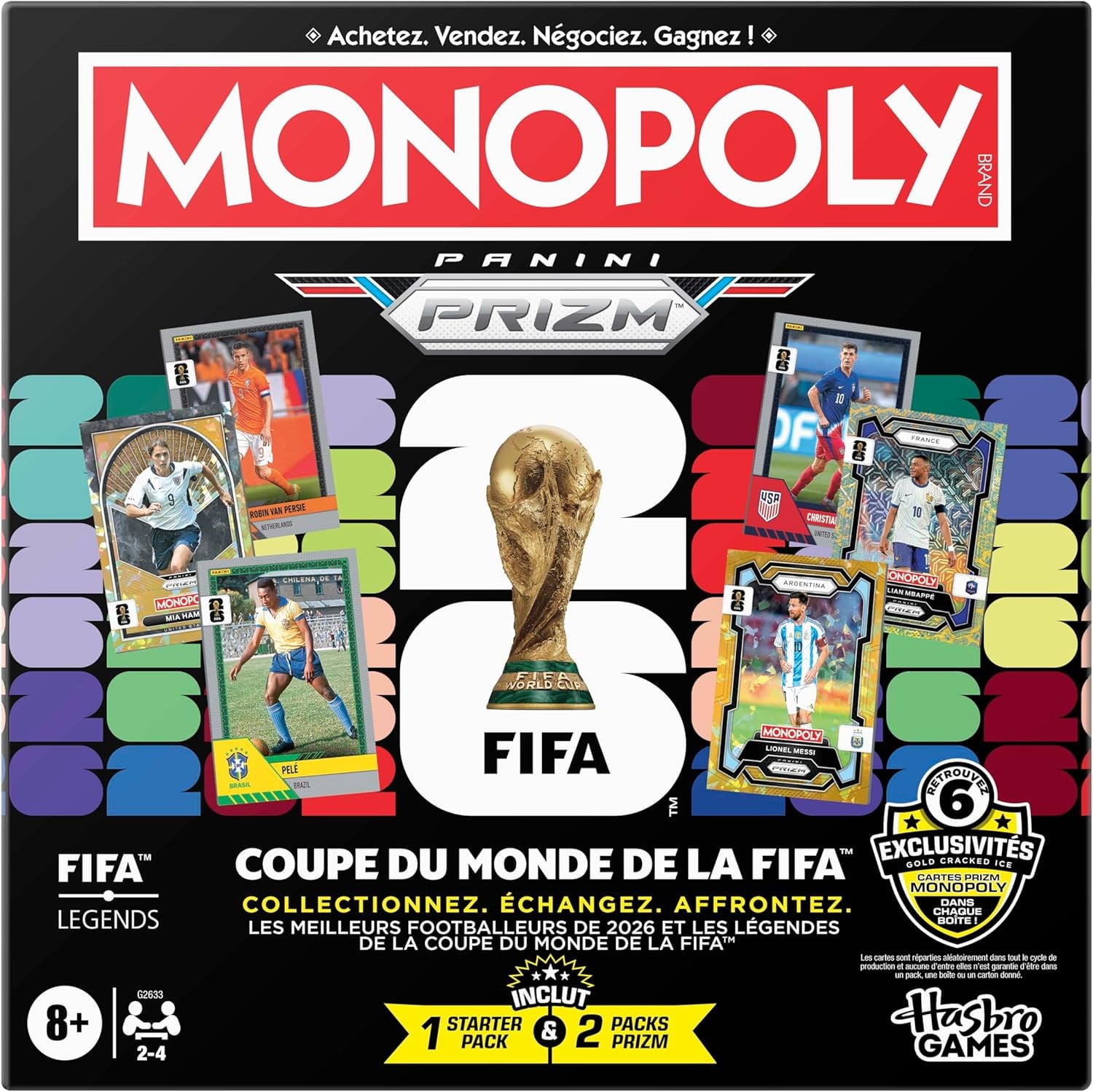 Jeu De Société Hasbro Monopoly Panini Prizm FIFA World Cup 2026 – 2-4 Joueurs - vue 5