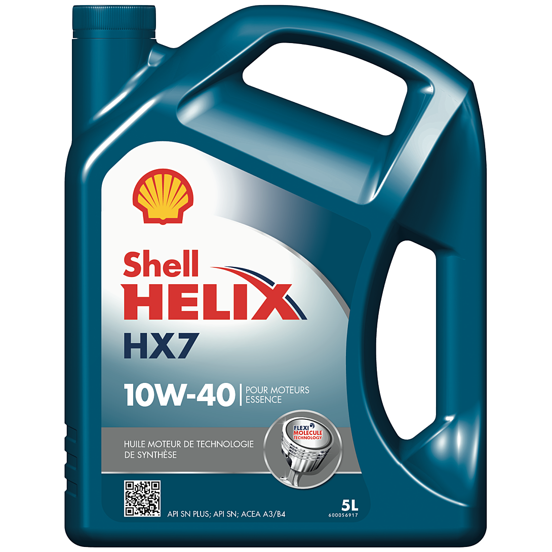 Huile Moteur Shell Helix HX7 10W40 5L – Synthèse Haute Performance