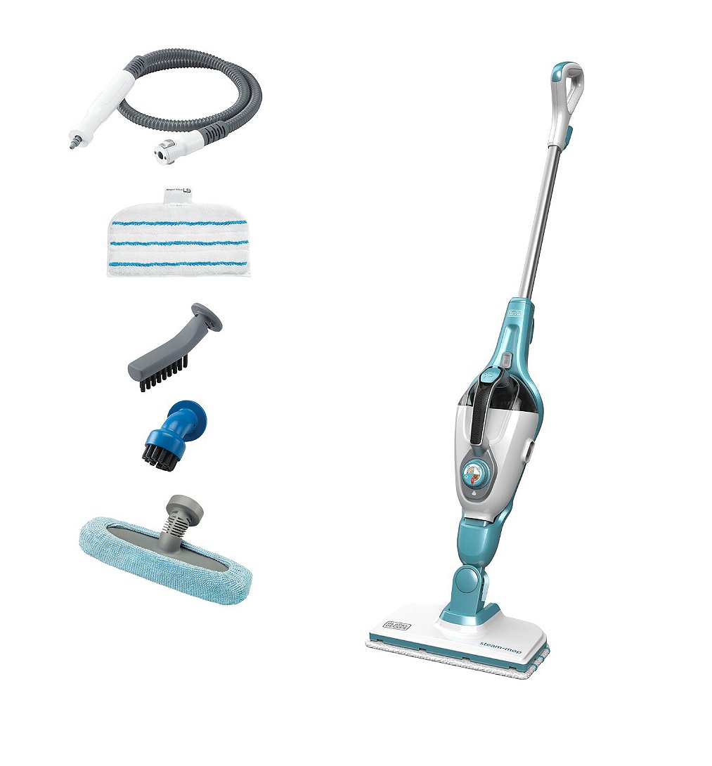 Balai vapeur multifonction + 6 accessoires +Decker Référence FSMH1321 QS