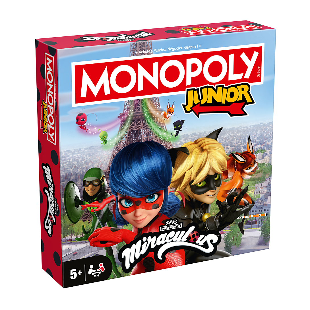 Jeu De Stratégie Winning Moves Monopoly Junior Miraculous Nouvelle Edition – Jeu De Plateau Pour 2 À 6 Joueurs - vue 8