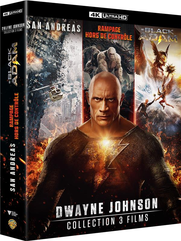 Dwayne Johnson - Coffret 3 films : Rampage - Hors de contrôle + San Andreas + Black Adam