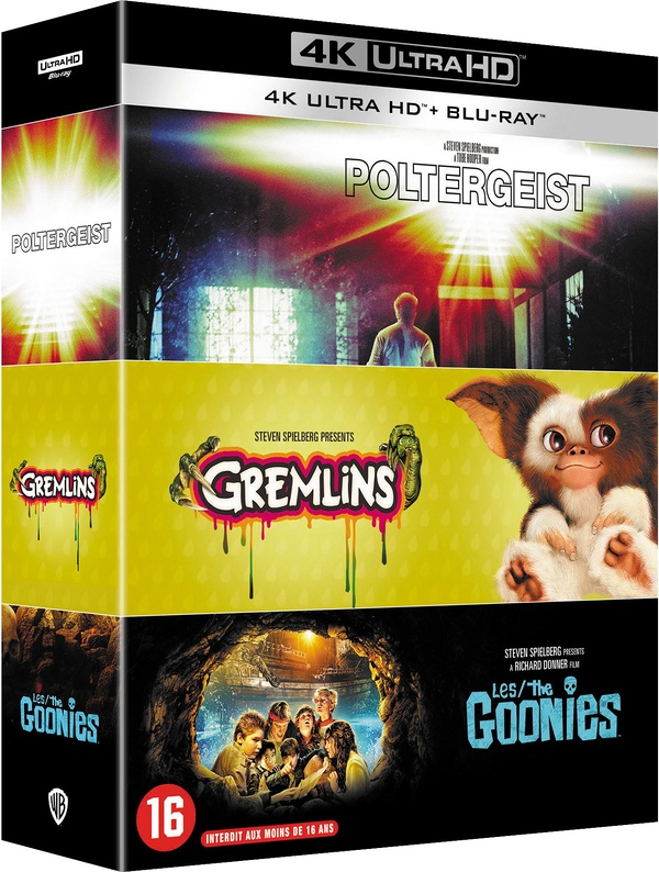 Spielberg proudcteur - Coffret 3 films : Poltergeist + Gremlins + Les Goonies