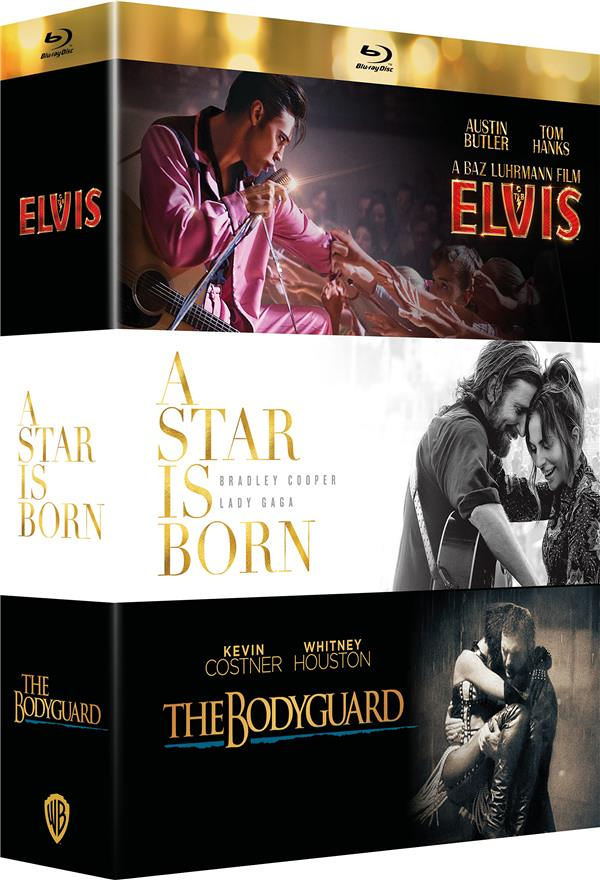 Films musicaux - 3 films : Elvis + Bodyguard + A Star is Born