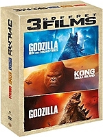 coffret 3 films : Godzilla ; Godzilla II - roi des monstres ; Kong - Skull Island
