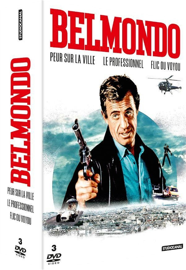 Jean-Paul Belmondo - 3 films : Peur sur la ville + Le professionnel + Flic ou voyou