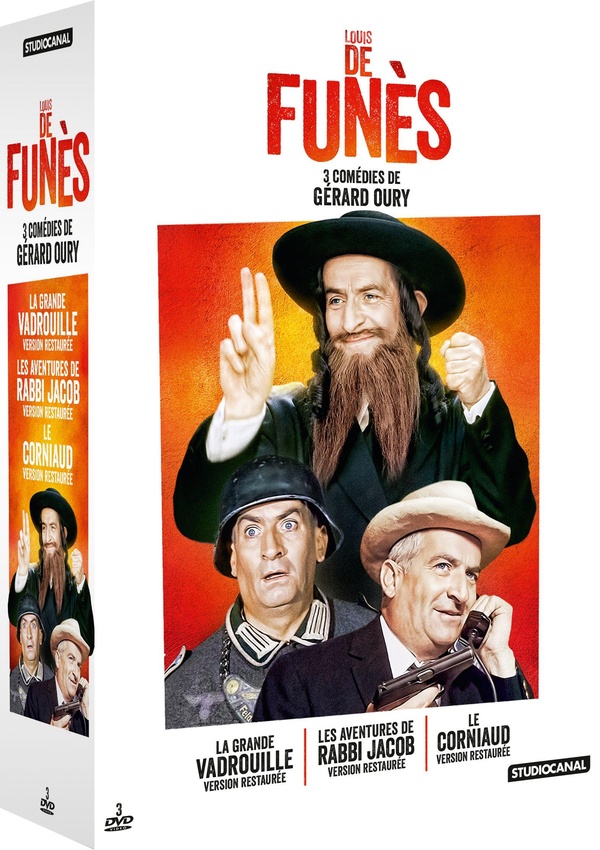 Louis de Funès - 3 comédies de Gérard Oury : La grande vadrouille + Les aventures de Rabbi Jacob + L
