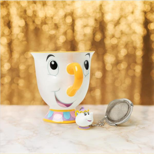 Disney La Belle Et La Bête Mug Zip Et Boule à thé Mme Samovar