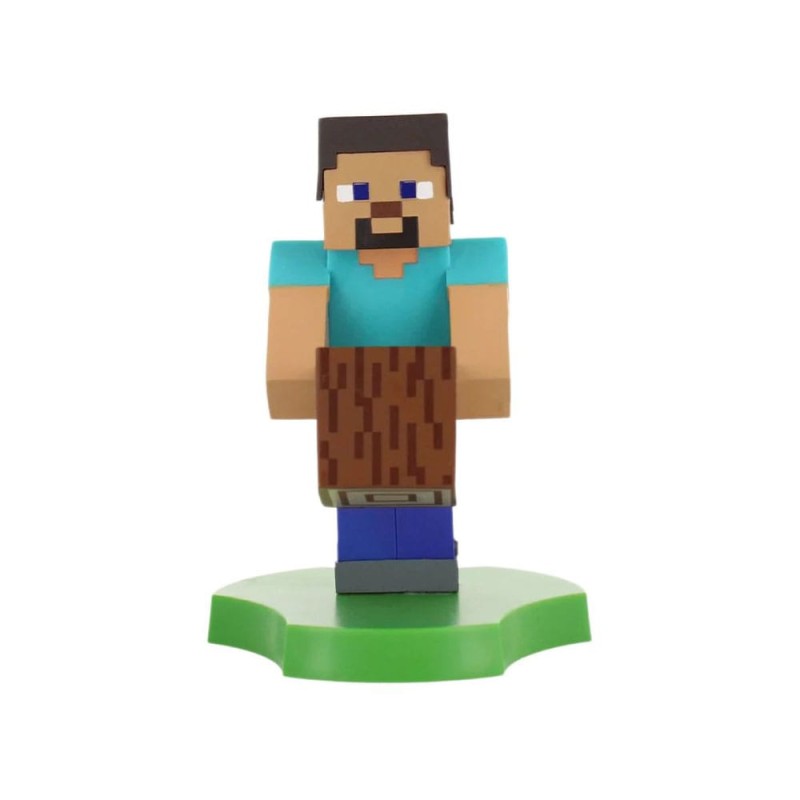 Figurine Minecraft Steve EXQUISITE GAMING Cable Guys Support écouteurs smartphone ou petit accessoire 20 cm - vue 3
