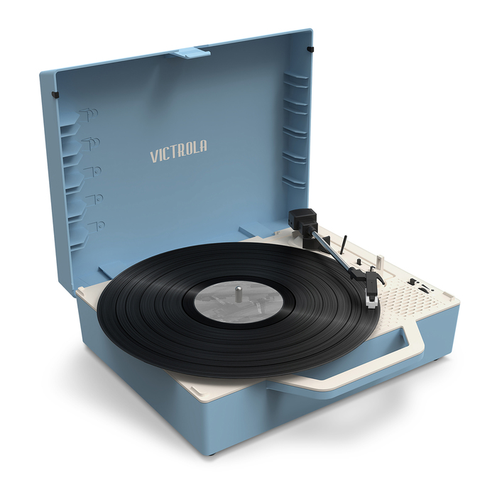 Platine vinyle Valise Bluetooth Durable Re-Spin Bleu Victrola