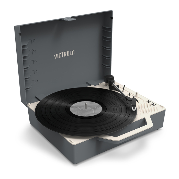 Platine vinyle Valise Bluetooth Durable Re-Spin Gris Victrola