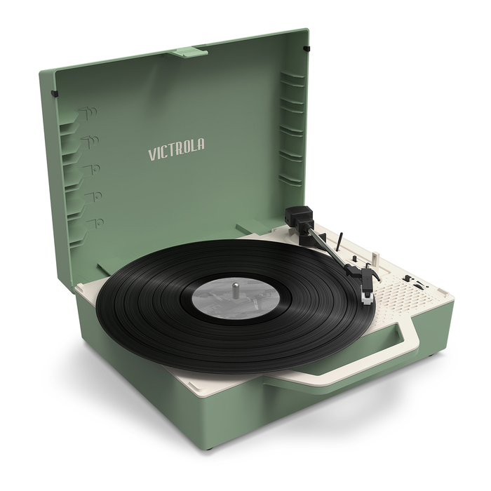 Platine vinyle Valise Bluetooth Durable Re-Spin Vert Victrola