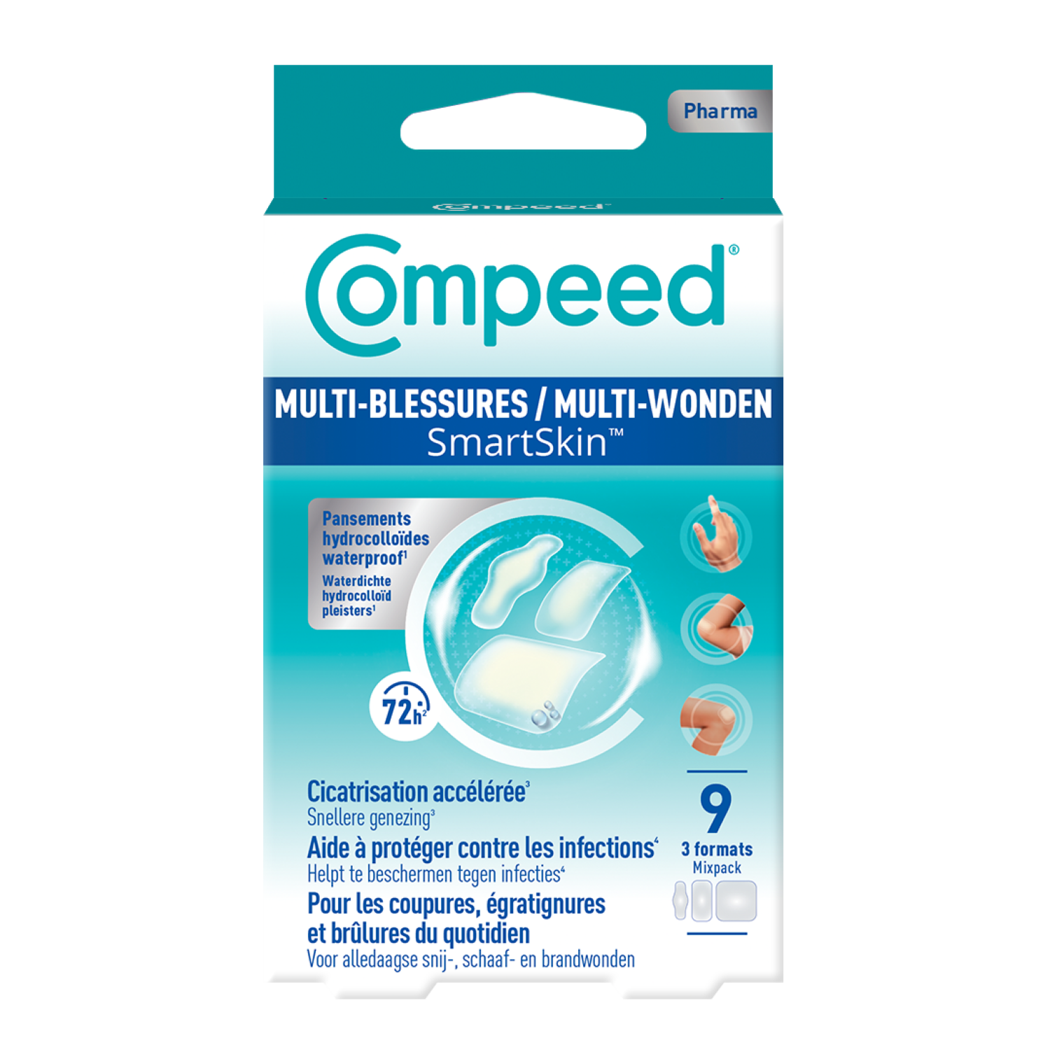Compeed Pansements Multi-Blessures Assortiment (9pcs)