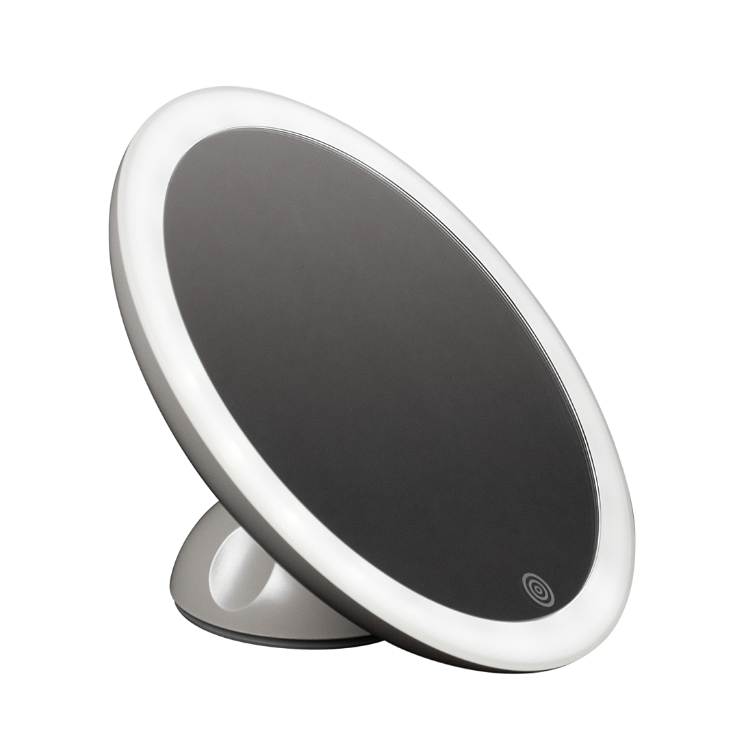 Miroir beauté éclairé rechargeable avec ventouse ajustable et mobile grossissant HAEPI HI Colette Eclairage LED
