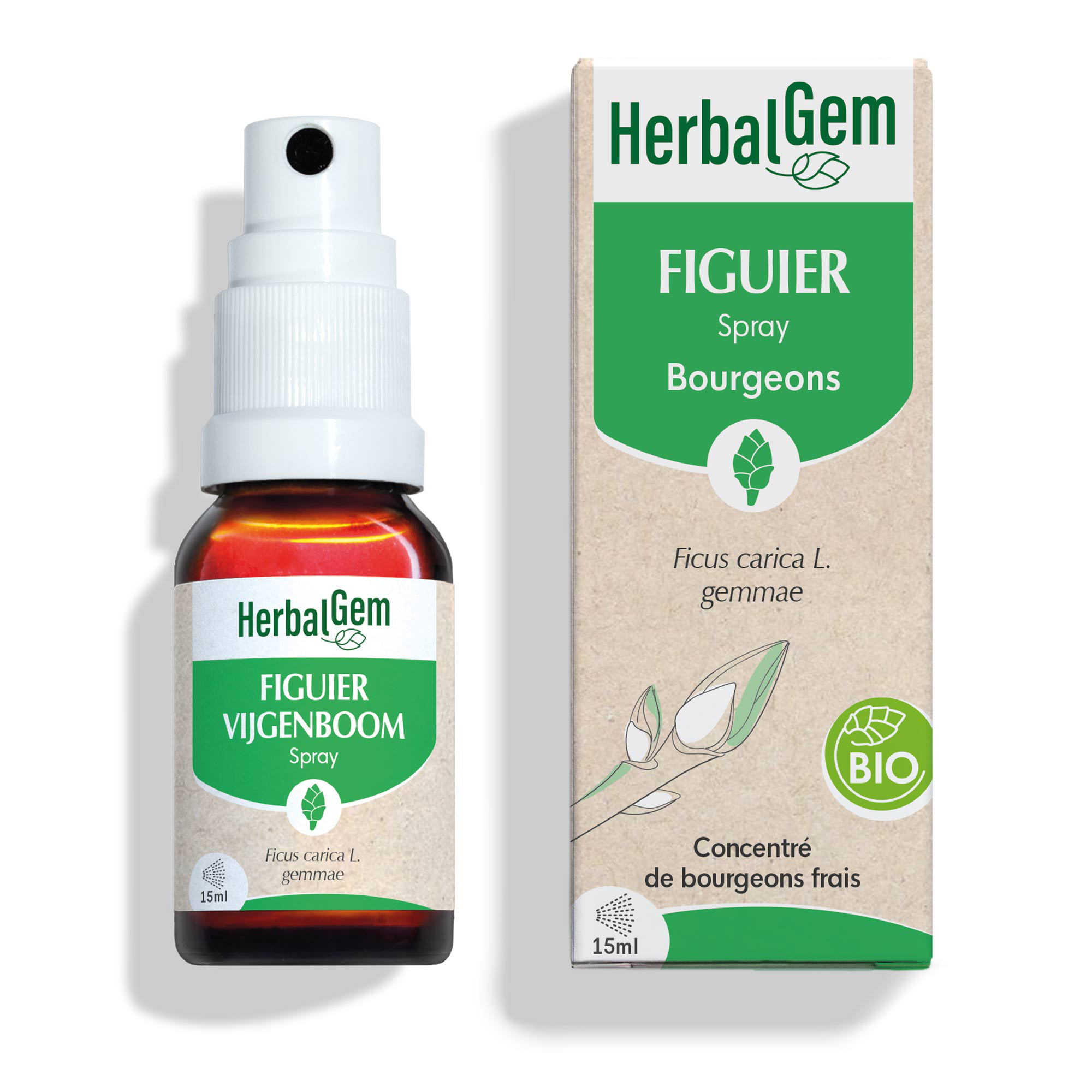 Herbalgem Figuier Spray Bio 15ml