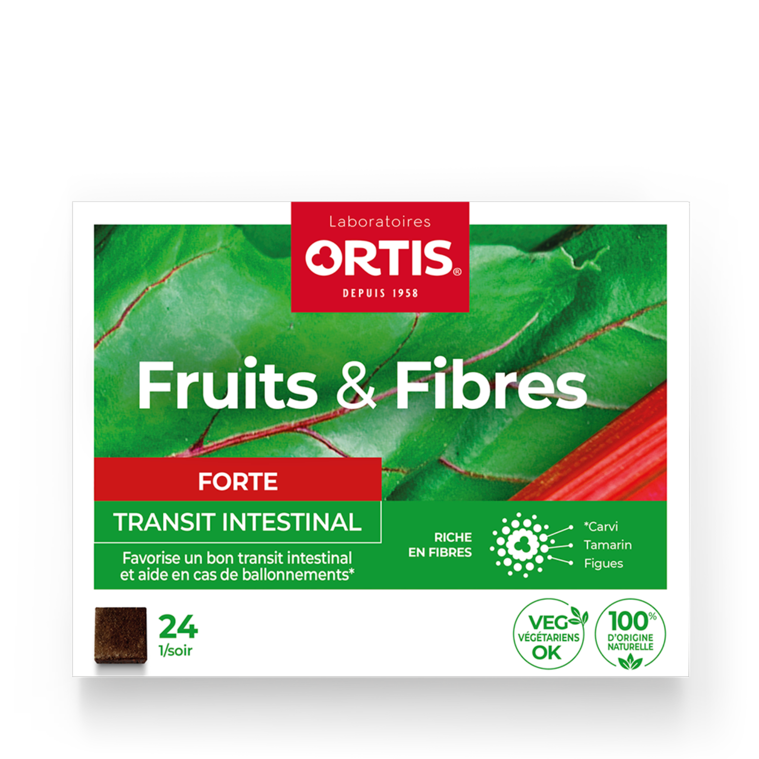 Complément Alimentaire Fruits & Fibres Ortis Laboratoires La Boite De - vue 2