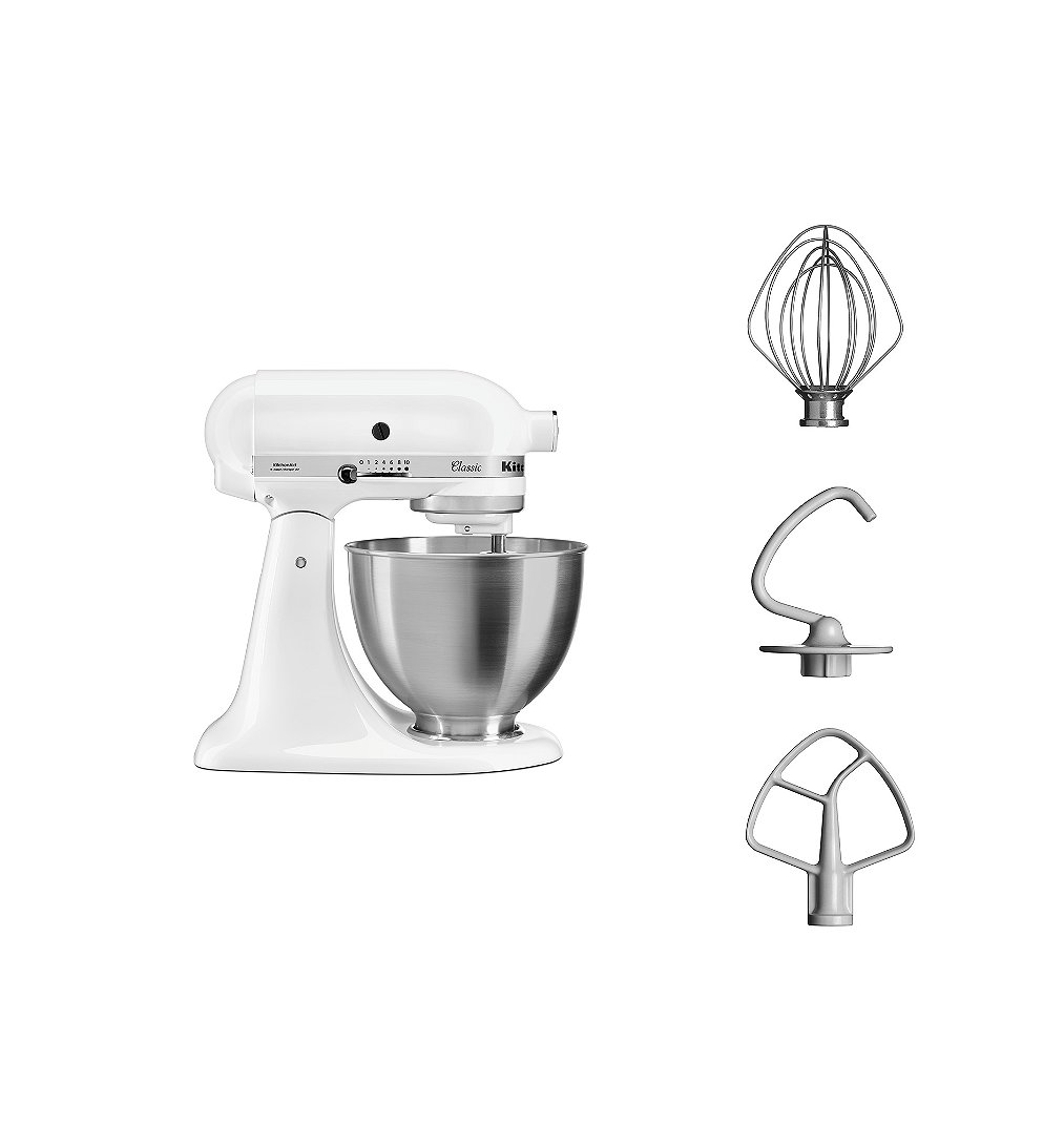 Robot pâtissier multifonction KitchenAid Classic 5K45SSEWH