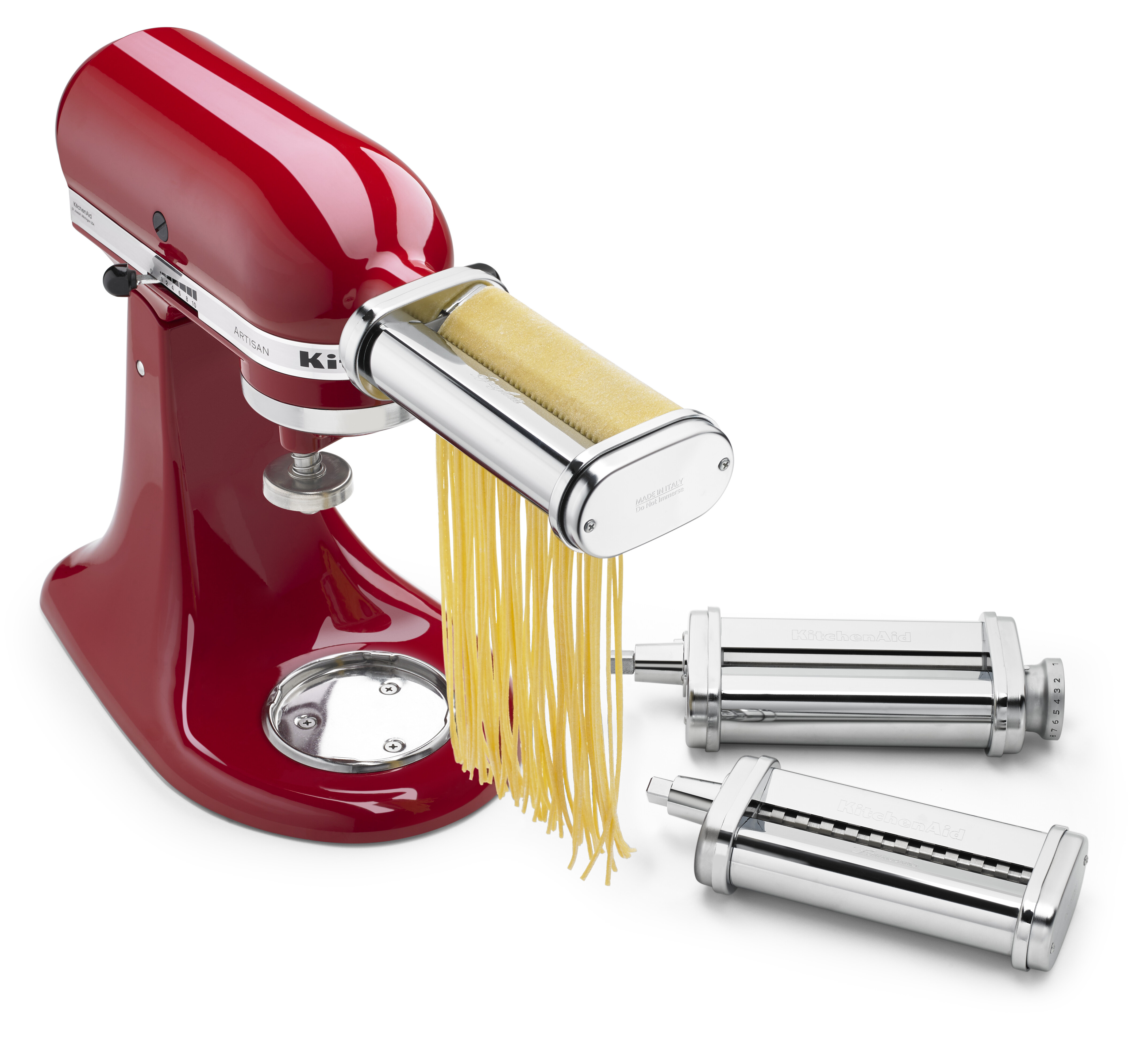 Machine à Pâtes KitchenAid 5KSMPRA – Accessoire Robot, 3 Rouleaux Découpeurs - vue 4