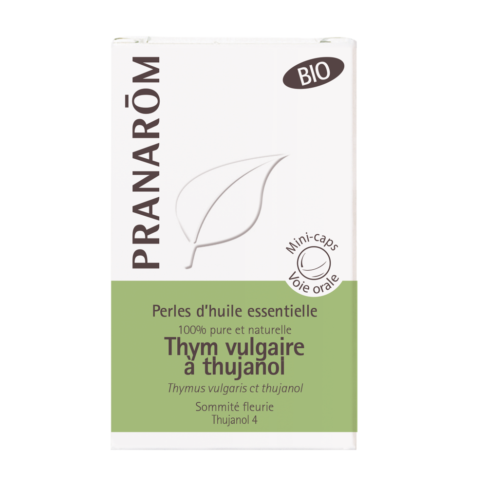 Thym Vulgaire à Thujanol Sommité Fleurie Bio 60 Perles