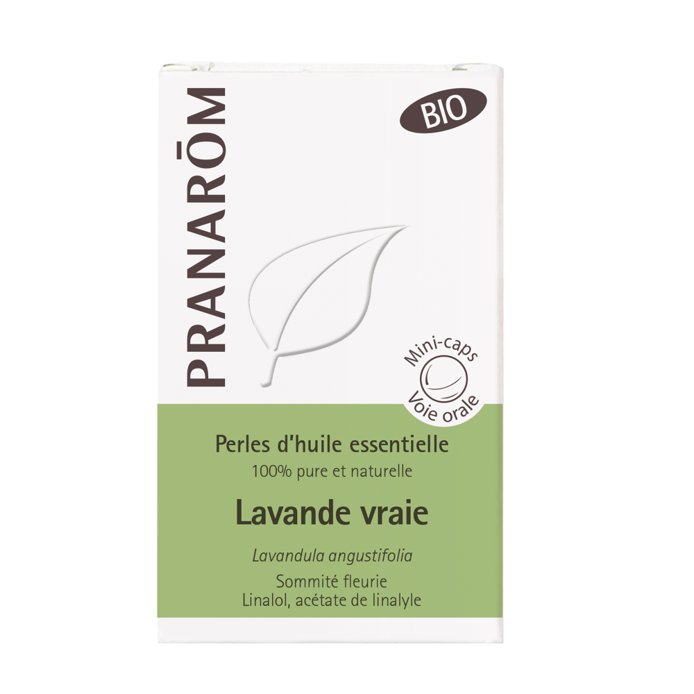Perles d'huile essentielle lavande 60 minicap