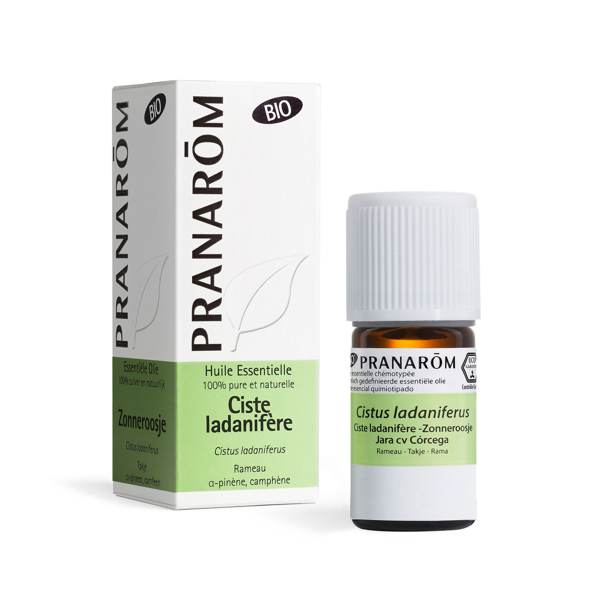 PRANARÔM - Ciste Ladanifère - Huile Essentielle Chémotypée - Cicatrisante - 100% Pure Et Naturelle - HECT - BIO - 5 ml