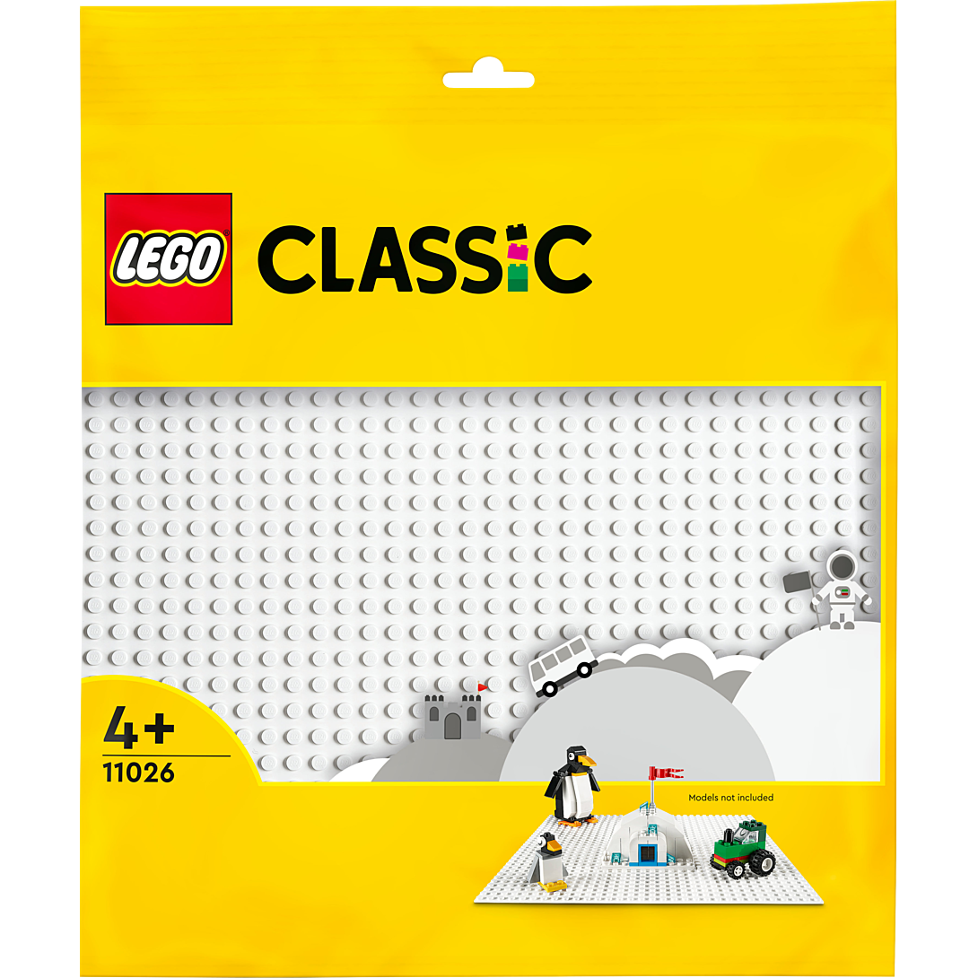 La plaque de construction blanche