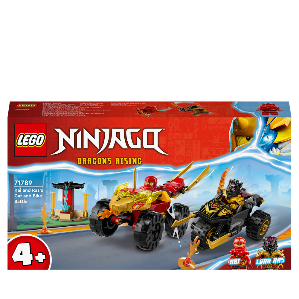 LEGO® NINJAGO® - Le combat en voiture et en moto de Kai et Ras - 71789