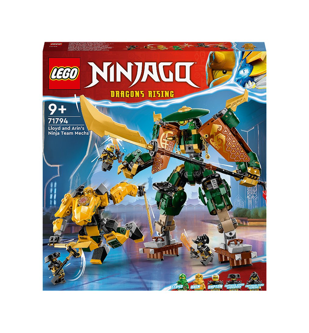 LEGO® NINJAGO® - L'équipe de robots des ninjas Lloyd et Arin - 71794