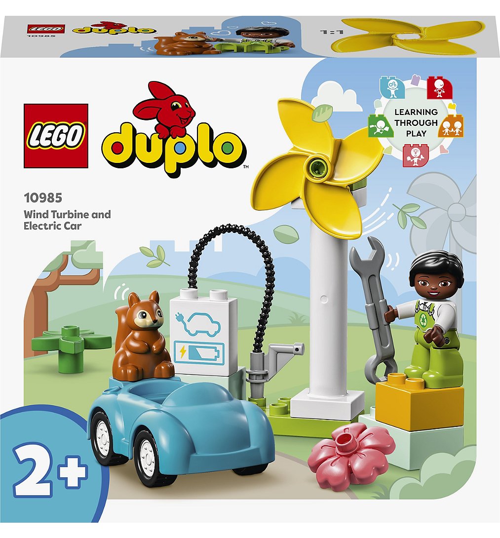 LEGO® DUPLO® Ma ville - L’éolienne et la voiture électrique - 10985