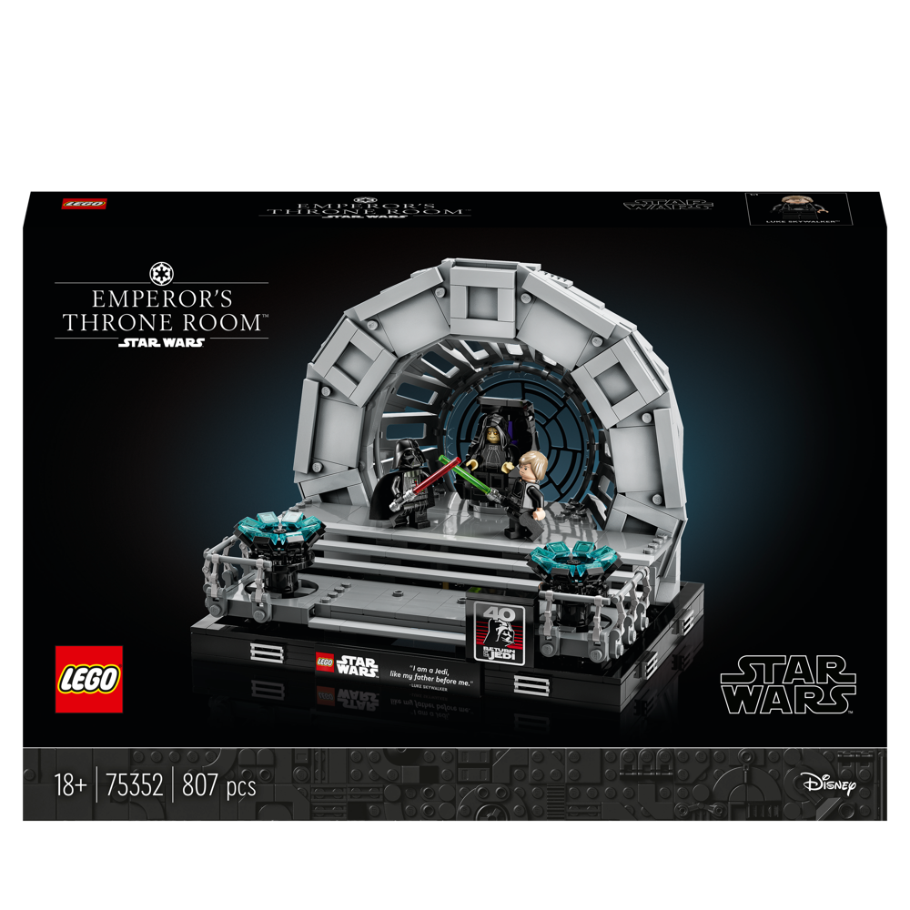 LEGO® Star Wars™ - Diorama de la salle du trône de l’Empereur - 75352