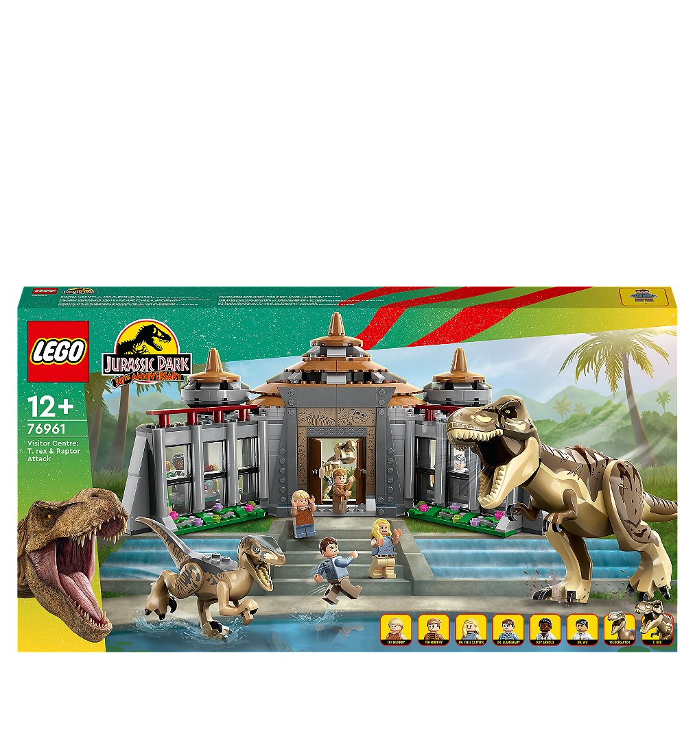 LEGO® Jurassic World™ - Le centre des visiteurs : l’attaque du T. rex et du vélociraptor - 76961