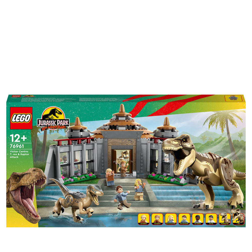 LEGO® Jurassic World™ - Le centre des visiteurs : l’attaque du T. rex et du vélociraptor - 76961