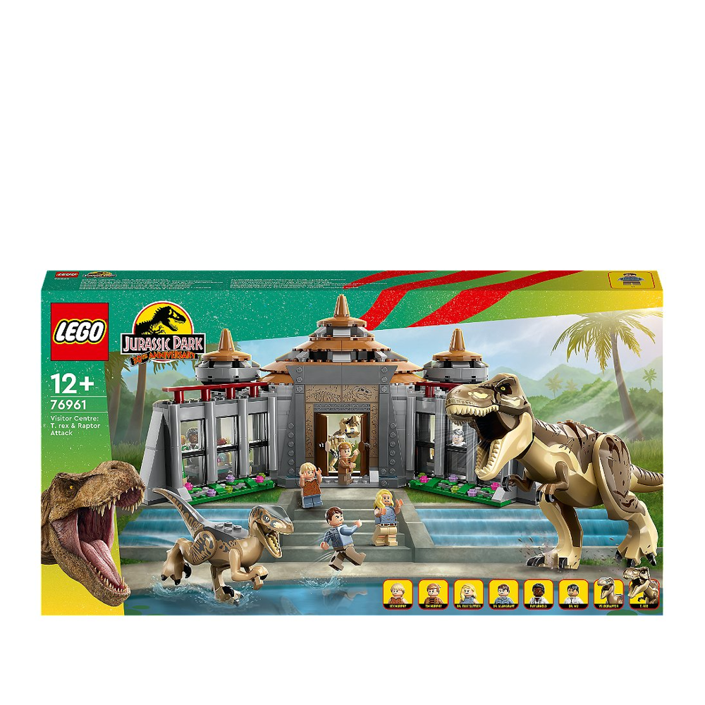 LEGO® Jurassic World™ - Le centre des visiteurs : l’attaque du T. rex et du vélociraptor - 76961